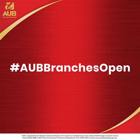 aub branches open today|AUB.